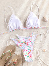 Carregar imagem no visualizador da galeria, Biquinis duas Peças Impressão beachwear, Feminino Push Up Maiô, Conjunto de Banho
