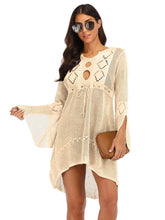Carregar imagem no visualizador da galeria, Vestido de Praia, Casa e Piscina, Robe Feminino, Cover Up, Peça em Tricô, Algodão

