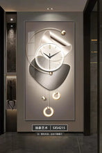Carregar imagem no visualizador da galeria, Relógio de Parede Digital, Design Moderno, Abstrato e Luxuoso
