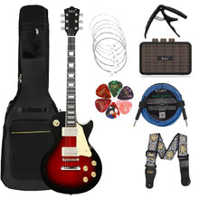 Carregar imagem no visualizador da galeria, Guitarra Elétrica Clássica Estilosa, 39 Pol. 6 Cordas 22 Trastes, Mais Kit com Amplificador
