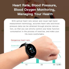 Carregar imagem no visualizador da galeria, Relógio Inteligente, Monitor de Frequência Cardíaca, Rastreador Fitness, Android IOS
