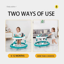 Carregar imagem no visualizador da galeria, Andador multifuncional dobrável e ajustável para bebês Carrinho de aprendizagem
