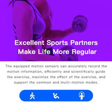 Carregar imagem no visualizador da galeria, Relógio Inteligente, Monitor de Frequência Cardíaca, Rastreador Fitness, Android IOS
