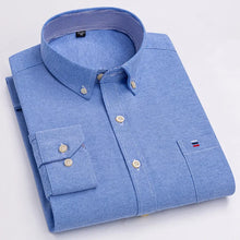 Carregar imagem no visualizador da galeria, Camisa Masculina 100% Algodão, Manga Comprida, Cores Lisa e Xadrez, Estampa Regular (ab)

