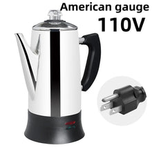 Carregar imagem no visualizador da galeria, Cafeteira Elétrica de Aço Inoxidável, Chaleira por Gotejamento, Máquina de Café Expresso
