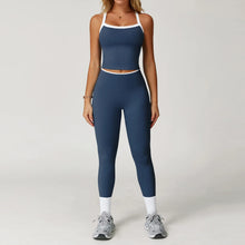 Carregar imagem no visualizador da galeria, Conjunto de Yoga Nu Sentimento, Roupas de Ginásio Push Up Fitness, Conjuntos Sportwear Leggings
