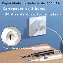 Carregar imagem no visualizador da galeria, Escova de Dentes Elétrica Rotativa, Bateria Recarregável e Cabeças para Substituição
