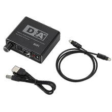 Carregar imagem no visualizador da galeria, Conversor de Áudio Digital para Analógico, Saídas de Áudio RCA, Entrada Coaxial Óptica
