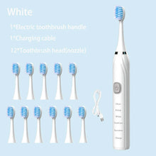 Carregar imagem no visualizador da galeria, Escovas de Dentes Elétrica Sônica, Limpeza Profunda, com Carregador USB
