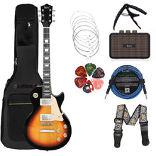Carregar imagem no visualizador da galeria, Guitarra Elétrica Clássica Estilosa, 39 Pol. 6 Cordas 22 Trastes, Mais Kit com Amplificador
