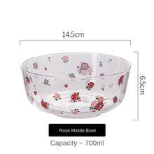 Carregar imagem no visualizador da galeria, Vasílhas de Vidro de Calor, Tigelas de Salada de Frutas, lsolamento lnstantâneo

