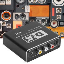 Carregar imagem no visualizador da galeria, Conversor de Áudio Digital para Analógico, Saídas de Áudio RCA, Entrada Coaxial Óptica
