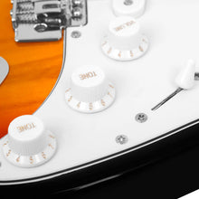 Carregar imagem no visualizador da galeria, Guitarra Elétrica com Amplificador e Acessórios: 6 cordas, bolsa e alça
