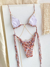 Carregar imagem no visualizador da galeria, Biquinis duas Peças Impressão beachwear, Feminino Push Up Maiô, Conjunto de Banho
