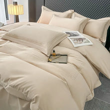 Carregar imagem no visualizador da galeria, Camas: Conjunto Ultramacio de Microfibra, Linhas Bordadas e Fronhas Fecho de Zíper
