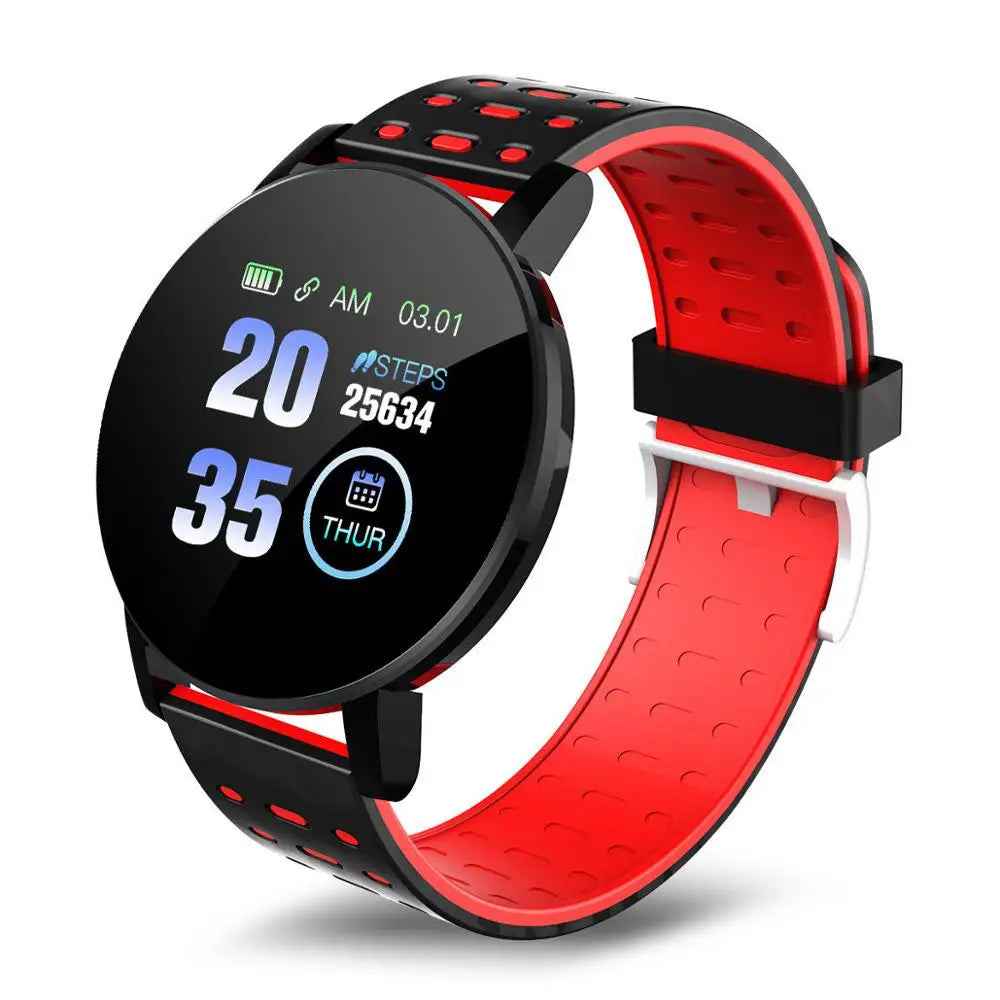 Relógio Inteligente com Bluetooth, Fitness Esportivo com Rastreador, Pressão Arterial