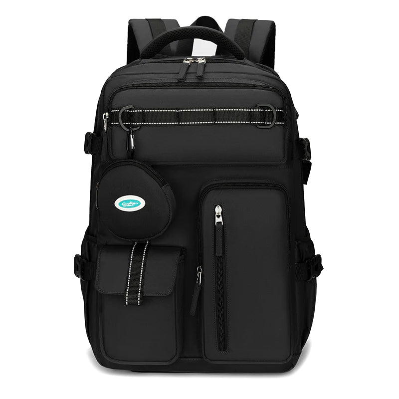 Mochila de Viagem Expansível Weekender, Caminhadas, com Porta USB para Laptop