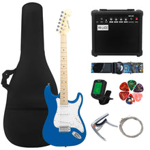 Carregar imagem no visualizador da galeria, Guitarra Elétrica com Amplificador e Acessórios: 6 cordas, bolsa e alça
