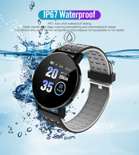 Carregar imagem no visualizador da galeria, Relógio Inteligente com Bluetooth, Fitness Esportivo com Rastreador, Pressão Arterial
