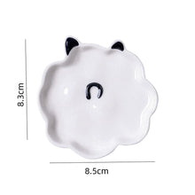 Carregar imagem no visualizador da galeria, Tigela de Arroz e Sopa,  Conjunto de Louças de Porcelana, Prato de Lanche com Desenho
