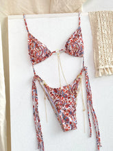 Carregar imagem no visualizador da galeria, Biquinis duas Peças Impressão beachwear, Feminino Push Up Maiô, Conjunto de Banho

