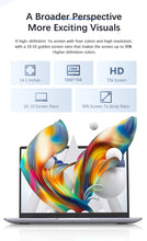 Carregar imagem no visualizador da galeria, Notebook Windows 11 -Laptop Intel N4000, 14.1 Polegada, 8GB de RAM
