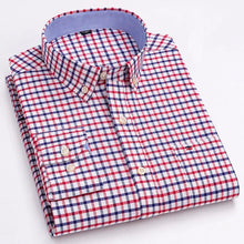 Carregar imagem no visualizador da galeria, Camisa Masculina 100% Algodão, Manga Comprida, Cores Lisa e Xadrez, Estampa Regular (gh)
