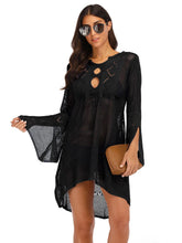 Carregar imagem no visualizador da galeria, Vestido de Praia, Casa e Piscina, Robe Feminino, Cover Up, Peça em Tricô, Algodão
