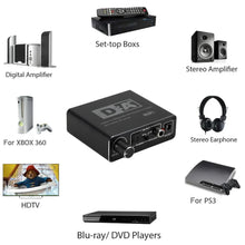 Carregar imagem no visualizador da galeria, Conversor de Áudio Digital para Analógico, Saídas de Áudio RCA, Entrada Coaxial Óptica
