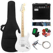Carregar imagem no visualizador da galeria, Guitarra Elétrica com Amplificador e Acessórios: 6 cordas, bolsa e alça
