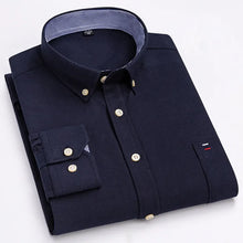 Carregar imagem no visualizador da galeria, Camisa Masculina 100% Algodão, Manga Comprida, Cores Lisa e Xadrez, Estampa Regular (ab)
