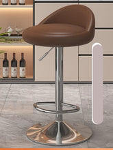 Carregar imagem no visualizador da galeria, Banqueta de Cozinha Minimalista Moderno, Banco de Pés Elevado, Encosto Ajustável
