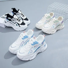 Carregar imagem no visualizador da galeria, Tênis Feminino Planos Plataforma, Sapatos Verdes Formadores casuais tênis grossos
