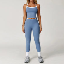 Carregar imagem no visualizador da galeria, Conjunto de Yoga Nu Sentimento, Roupas de Ginásio Push Up Fitness, Conjuntos Sportwear Leggings
