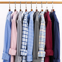 Carregar imagem no visualizador da galeria, Camisa Masculina 100% Algodão, Manga Comprida, Cores Lisa e Xadrez, Estampa Regular (gh)
