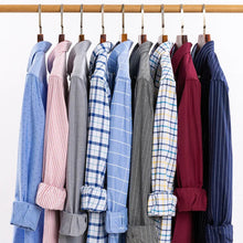 Carregar imagem no visualizador da galeria, Camisa Masculina 100% Algodão, Manga Comprida, Cores Lisa e Xadrez, Estampa Regular (cd)
