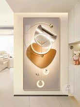 Carregar imagem no visualizador da galeria, Relógio de Parede Digital, Design Moderno, Abstrato e Luxuoso
