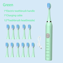 Carregar imagem no visualizador da galeria, Escovas de Dentes Elétrica Sônica, Limpeza Profunda, com Carregador USB
