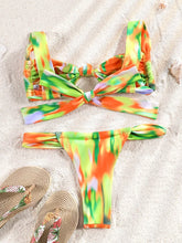 Carregar imagem no visualizador da galeria, Biquinis duas Peças Impressão beachwear, Feminino Push Up Maiô, Conjunto de Banho
