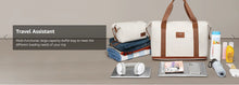 Carregar imagem no visualizador da galeria, Malas de Viagem com Bolsa de Viagem e Bolsa de Higiene Pessoal, Rodas Giratórias, Duráveis e Leves
