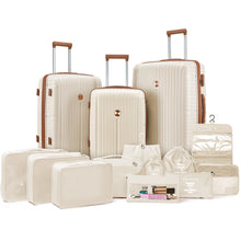 Carregar imagem no visualizador da galeria, Malas de Viagem com Bolsa de Viagem e Bolsa de Higiene Pessoal, Rodas Giratórias, Duráveis e Leves
