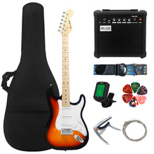 Carregar imagem no visualizador da galeria, Guitarra Elétrica com Amplificador e Acessórios: 6 cordas, bolsa e alça
