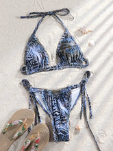 Carregar imagem no visualizador da galeria, Biquinis duas Peças Impressão beachwear, Feminino Push Up Maiô, Conjunto de Banho
