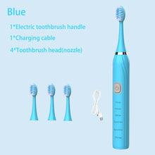 Carregar imagem no visualizador da galeria, Escovas de Dentes Elétrica Sônica, Limpeza Profunda, com Carregador USB

