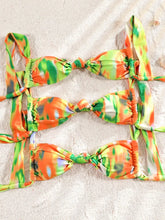Carregar imagem no visualizador da galeria, Biquinis duas Peças Impressão beachwear, Feminino Push Up Maiô, Conjunto de Banho
