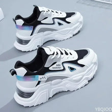 Carregar imagem no visualizador da galeria, Tênis Feminino Planos Plataforma, Sapatos Verdes Formadores casuais tênis grossos
