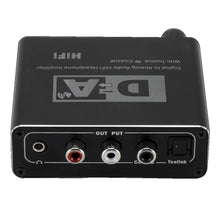 Carregar imagem no visualizador da galeria, Conversor de Áudio Digital para Analógico, Saídas de Áudio RCA, Entrada Coaxial Óptica
