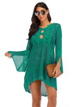 Carregar imagem no visualizador da galeria, Vestido de Praia, Casa e Piscina, Robe Feminino, Cover Up, Peça em Tricô, Algodão

