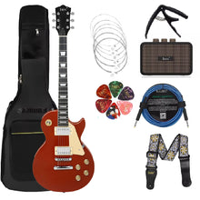 Carregar imagem no visualizador da galeria, Guitarra Elétrica Clássica Estilosa, 39 Pol. 6 Cordas 22 Trastes, Mais Kit com Amplificador
