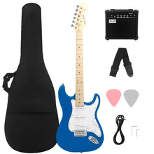 Carregar imagem no visualizador da galeria, Guitarra Elétrica com Amplificador e Acessórios: 6 cordas, bolsa e alça
